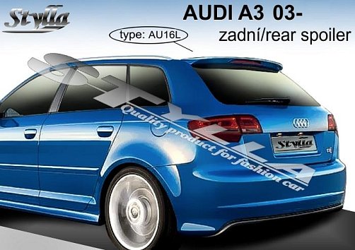 Střešní spoiler - stříška Audi A3 (2003) 5. dveřový model - Stylla AU16L