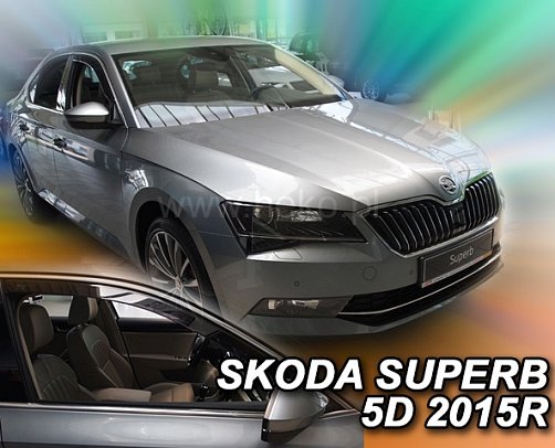 Ofuky oken Škoda Superb III (2015) - přední 2 ks - Heko 