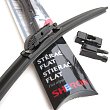 FLAT stěrač Sheron 575 mm - 23" s grafitovou gumou a adaptéry