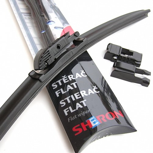 FLAT stěrač Sheron 500 mm - 20" s grafitovou gumou a adaptéry