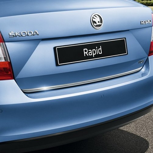 Lišta spodní hrany kufru Škoda Rapid (2013) - chromovaná