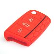 Silikonový obal - kryt na klíč Volkswagen Golf VII (2012) - RS Design - červený 