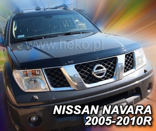 Deflektor přední kapoty - plexi Nissan Navara (2004 - 2010) - Heko