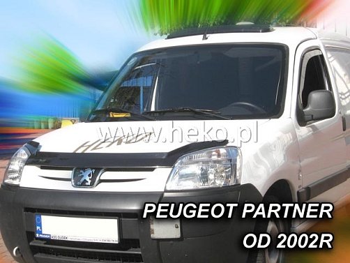 Deflektor přední kapoty - plexi Peugeot Partner (2002 - 2008) - Heko