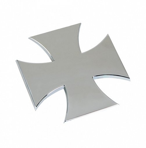 Chromované samolepící 3D logo (Cross)
