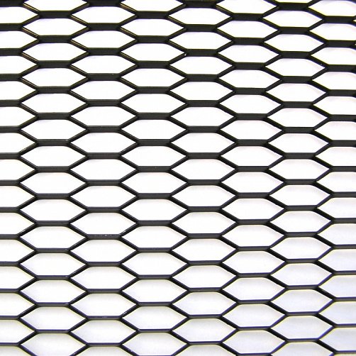 Tuningová mřížka - tahokov HONEY COMB BLACK (oko 20 x 6 mm) - černá