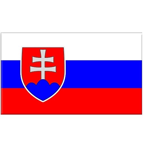 3D samolepící vlajka Slovenské republiky 50 x 30 mm