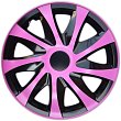 Poklice na kola - kryty kol Draco Pink 16" - sada 4 ks - NRM