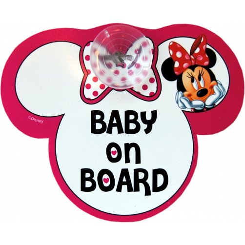 Informační cedulka na přísavku dítě v autě - Baby on board