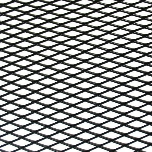 Tuningová mřížka - tahokov do nárazníku (oko 17 x 7 mm) - černá