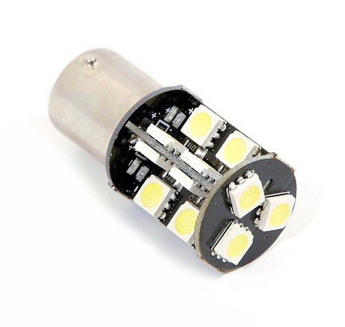 CAN-BUS diodová žárovka BA15S - 19 SMD LED - bílá (1 ks)