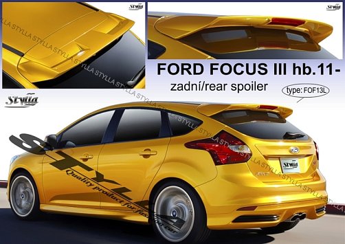 Střešní spoiler - stříška Ford Focus III (2011)