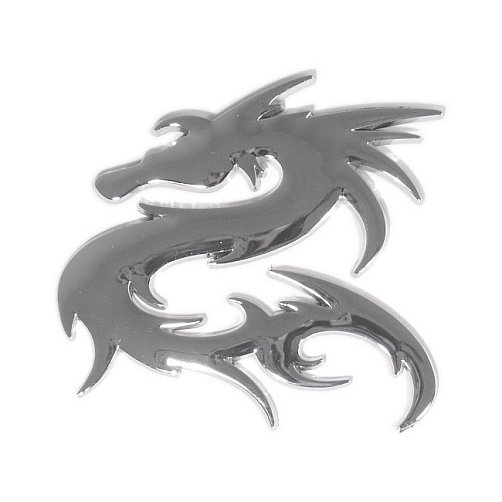Chromované samolepící 3D logo ( Big Dragon )