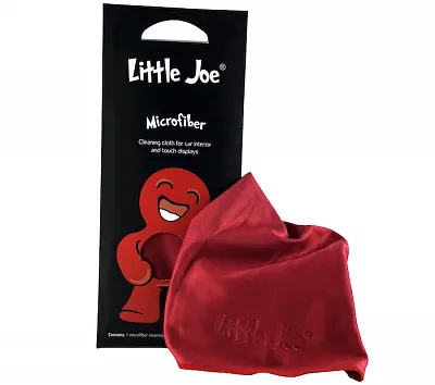 Mikrovláknová jemná utěrka na displeje Little Joe Microfiber, červená