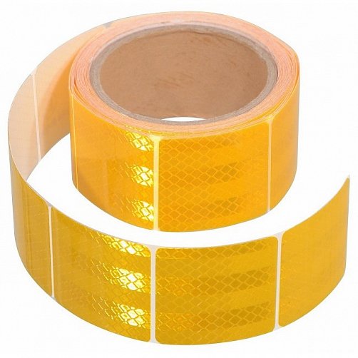 3M reflexní samolepící páska - žlutá dělená - homologace E11 (1 metr)