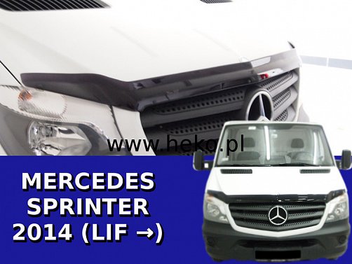 Deflektor přední kapoty - plexi Mercedes Sprinter Facelift (2014->) - Heko