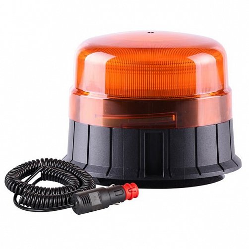 Výstražný LED maják 12/24V - oranžový - 39 LED s homologací E9 - Vertex 
