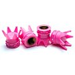 Stylové čepičky ventilků růžové korunky (sada 4 ks)