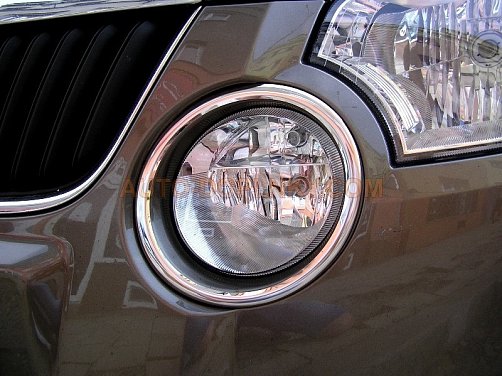 Chromované rámečky kolem světel Škoda Yeti (2009 - 2014)