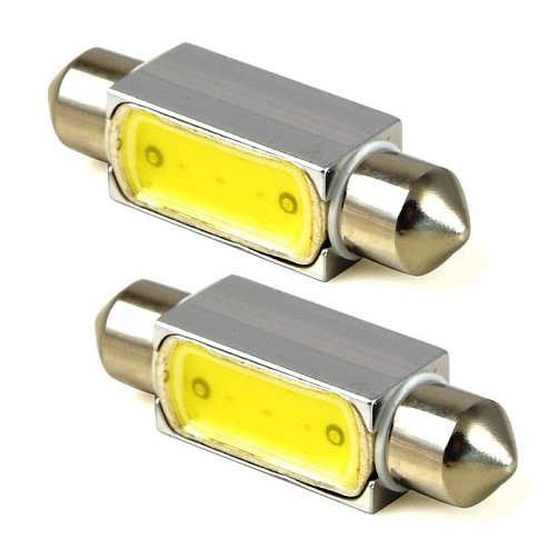 COB LED sufitová žárovka s chladičem COB LED - délka 39 mm - bílá (2 ks) - Vertex 