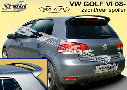 Střešní spoiler - stříška Volkswagen Golf VI (2008) 