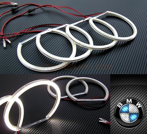LED Angel Eyes kroužky BMW 5 E39 - bílé - 480 LED