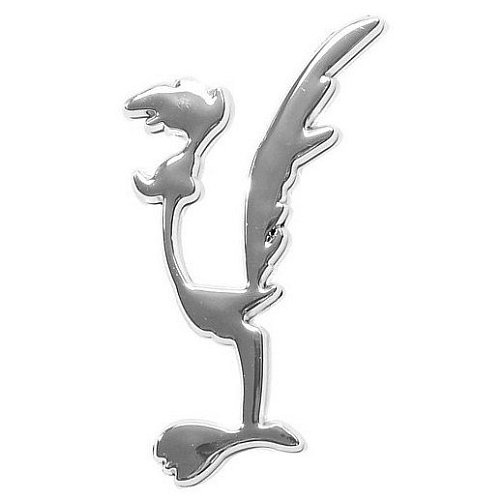 Chromované samolepící 3D logo (Speed Bird)