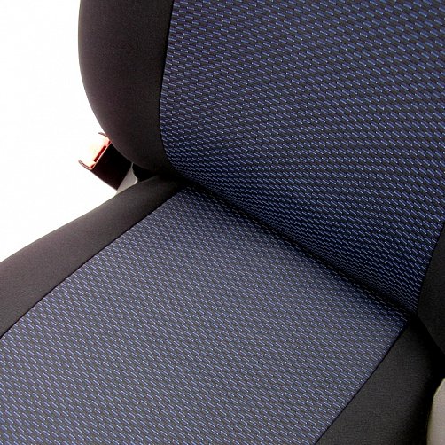 Autopotahy Ford Transit (2014->) 3 místná verze - Exclusive Quality - černo / modré
