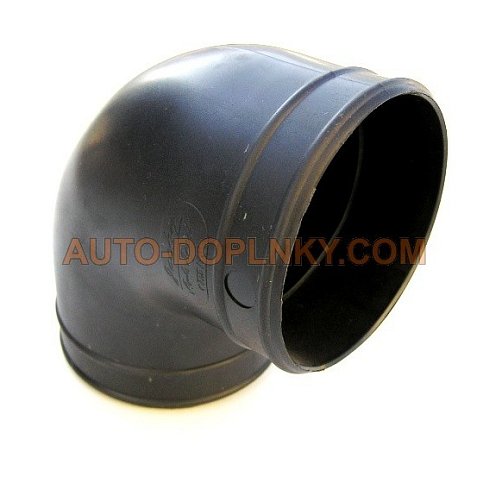 Koleno - redukce sání sportovního filtru 90° - průměr 67 mm - černé