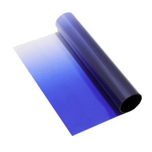 Zatmavovací fólie na čelní sklo (150 x 20 cm) - Automax - modrá